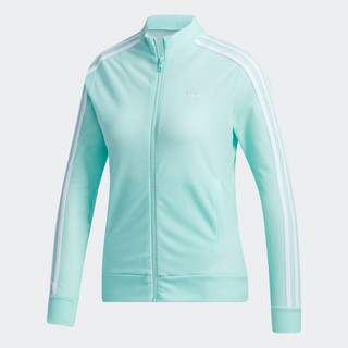 Adidas đánh gôn áo khoác 3 sọc nữ ngọc lam gm3757