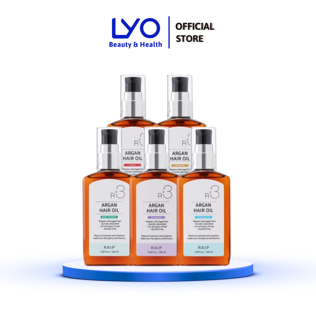 Tinh dầu dưỡng tóc Raip R3 Argan Hair Oil Cho tóc bóng mượt, mềm mại 100ml