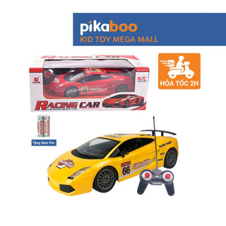 Ô tô điều khiển từ xa cao cấp Pikaboo , đồ chơi cho bé trai kiểu dáng xe đua chạy bằng pin sạc