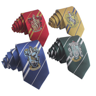 Harry Potter Tie Hogwarts Glenfend Polyester Silk Tie Phụ kiện