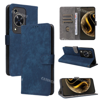 2024 Huawei Nova Y72 Flip Matte Leather Casing Cho Huawei Nova Y72 NovaY72 Y 72 72Y HuaweiNovaY72 Vỏ Điện Thoại Khe Cắm Thẻ Và Ví Da PU Vỏ Bảo Vệ Chống Sốc Ốp Lưng