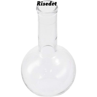 Risedot Bình thủy tinh, Bình sôi Vol.250ml, Vật tư thí nghiệm Borosilicate đáy phẳng Thử nghiệm hóa học