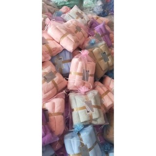 Set 2 khăn mặt và khăn tắm sợi tre
