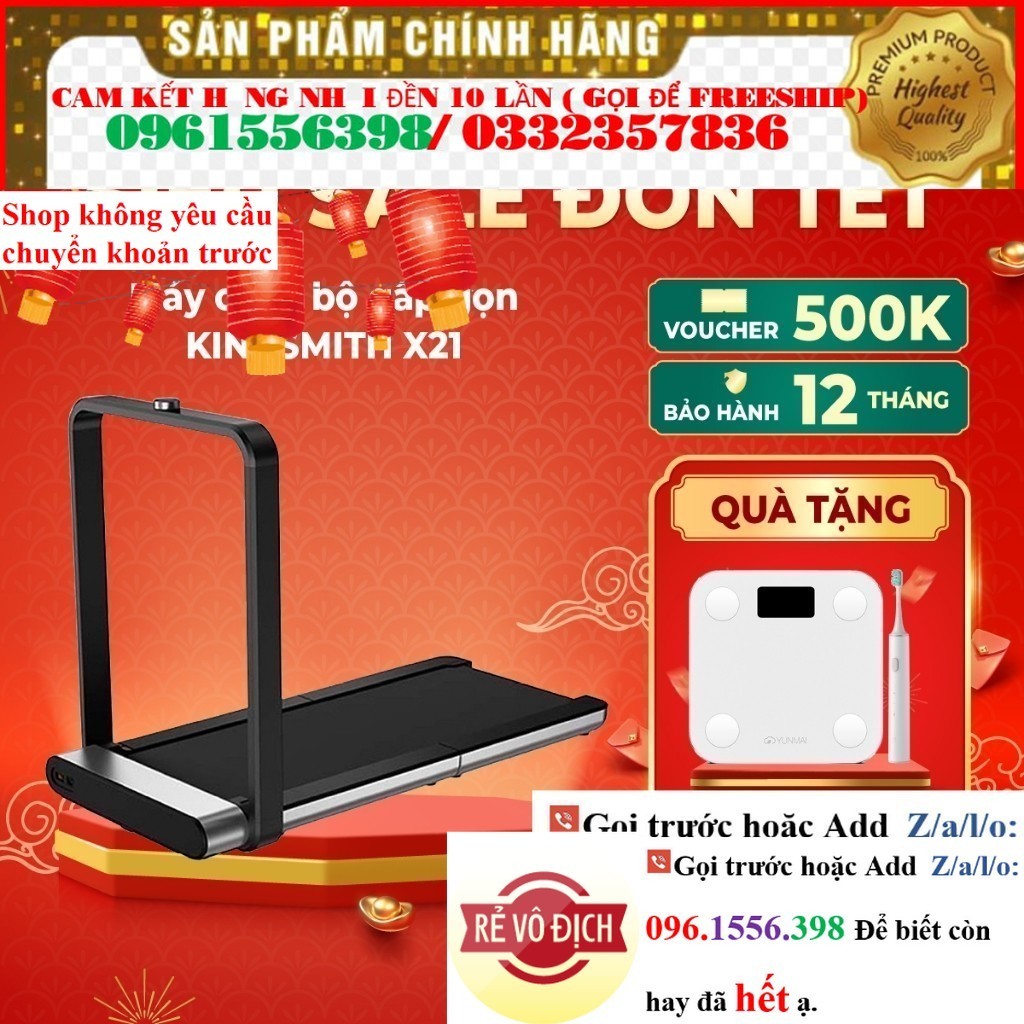 >> Máy chạy bộ gấp gọn KingSmith X21 TRX21F Bản Quốc tế - WalkingPad Treadmill X21 <>