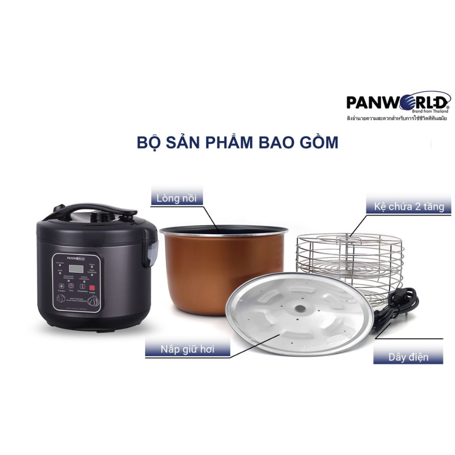 Nồi làm tỏi đen Panworld PW-1222 máy làm tỏi đen, sữa chua thương hiệu Thái Lan | bảo hành 24 tháng
