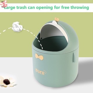 Thùng rác để bàn Mini có nắp, Thùng rác dễ thương di động, Thùng rác văn phòng, Thùng rác phòng tắm nhỏ, cho phòng ngủ, Offic OUYOU YR