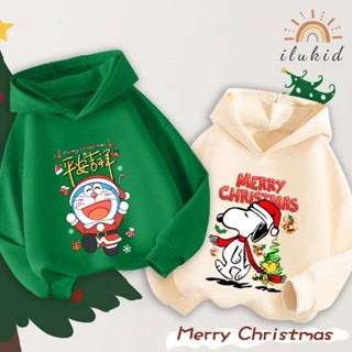 Áo hoodie cho bé Merry Chistmas trang phục hóa trang Noel áo nỉ cho bé có mũ in hình độc đáo