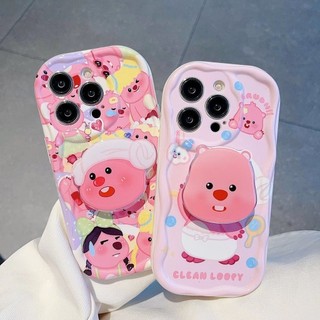 Bàn chải đánh răng Little Beaver Mũ tắm dễ thương Beaver Stand Chống rơi Vỏ điện thoại trọn gói cho IPhone7 7plus 8 8plus Xs Xr 11 12 13 14 15 Pro Plus Promax Thiết kế giá đỡ dễ thương