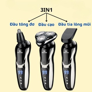 Máy cạo râu đa năng 3 in 1 thông minh, nhỏ gọn, chống nước cao cấp