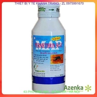 Thuốc diệt muỗi permethrin 50ec công nghệ anh quốc - 100ml