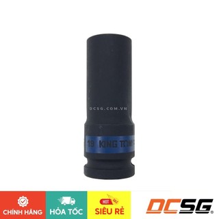 Đầu tuýp đen dài mỏng 19x80mm kingtony 493519m