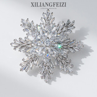  Trâm Cài Bông Tuyết Tinh Tế Đính Đá Zircon Đẹp Phụ Kiện Quần Áo Tính Khí Thời Trang Quà Tặng Phụ Nữ 