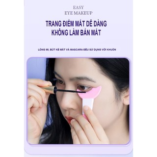 Khuôn Silicon hỗ trợ kẻ mắt, chuốt mi, tạo bọng mắt, khuôn chất liệu silicon mềm mại không lem bẩn mắt, dễ dàng vệ sinh