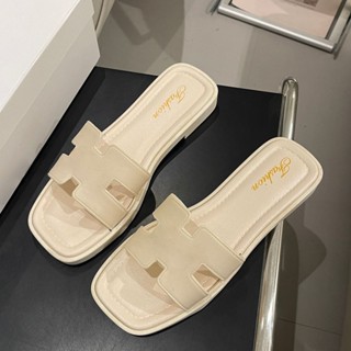 Có Hàng SẵnDép Sandal nữ chữ H Quai Ngang Đế Mềm Đế Bằng Chống Trơn Trượt Đơn Giản Cao Cấp Thời Trang Đi Biển Dép Mùa Hè Phong Cách Mới