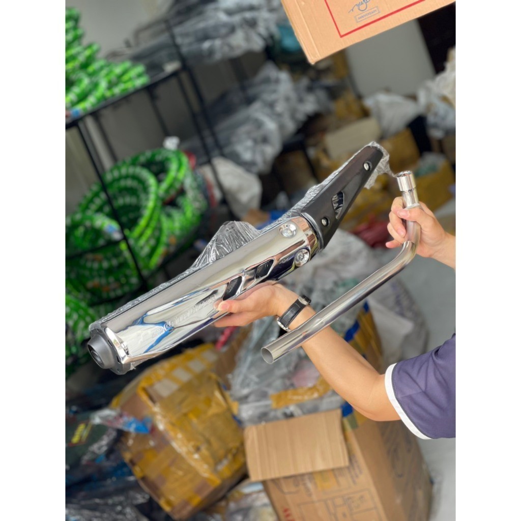 Pô ex2010 { ống xã ex2010 } Sài cho các dòng xe : Wave , dream , cup , elegan , jupiter , Sirius 50c