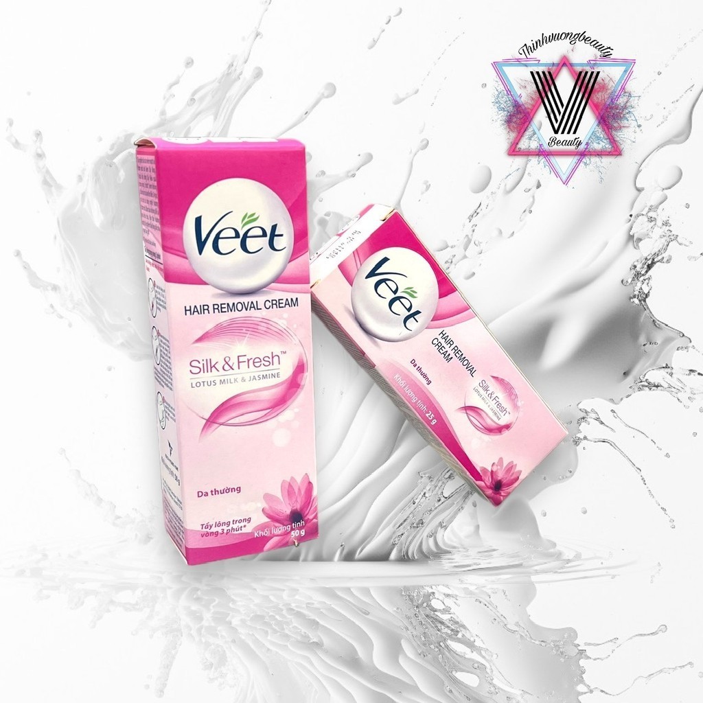 Kem tẩy lông Veet Silk & Fresh 25 và 50gram