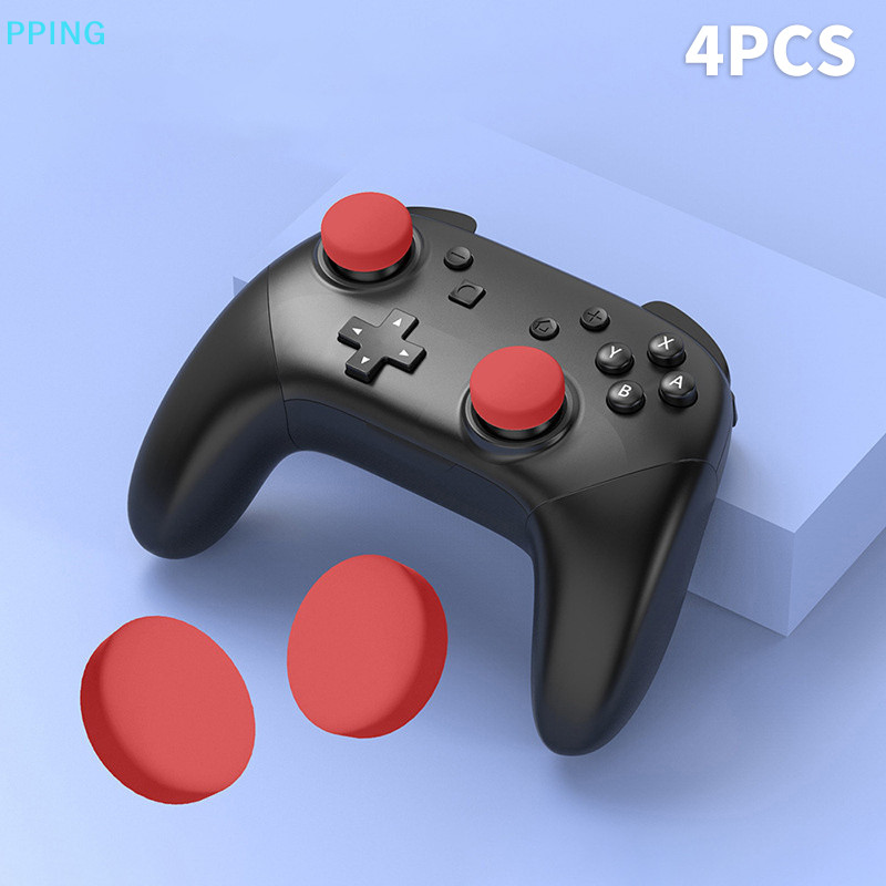 [Lov] 4 chiếc Tay cầm chơi Game bằng silicon Thumb Stick Grip Cap cho Swich Pro cho Joycon cho PS5 Slim cho bộ điều khiển trò chơi Xbox Joy Cover [OV]