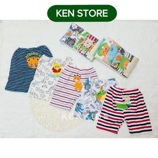 Hộp SET 5 Quần lửng / quần ngắn thêu mông thú Carter Thái Lan bé trai (7-14kg) KEN STORE