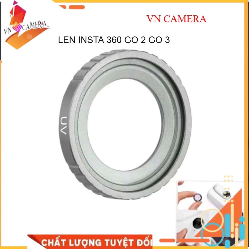 len uv máy quay instar Go 2 3 , phụ kiện kính len instar 360 go2/3