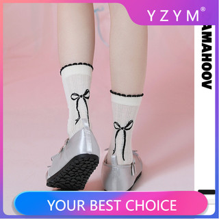  Vớ giữa bắp chân nữ YZYM có ren 