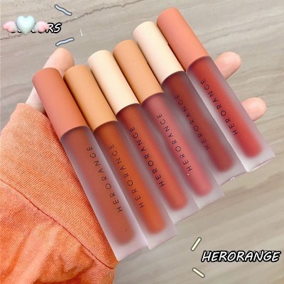 Son Kem Lì Hero Orange Thiết Kế Vỏ Trong Suốt MMS