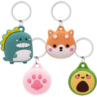 For AirTag Protective Case Silicone Keyring Protective Case Compatible with AirTags Protective Case for Apple AirTags Mini Apple AirTags Case Key Ring Case Lightweight Cover