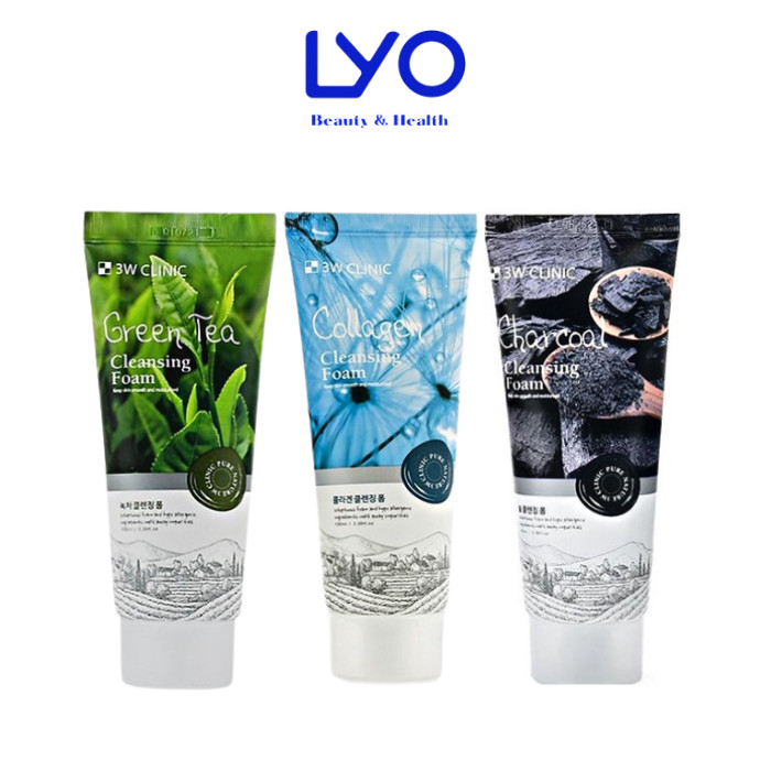 Sữa rửa mặt 3W Clinic Làm sạch sâu, giảm mụn, dưỡng ẩm da 100ml