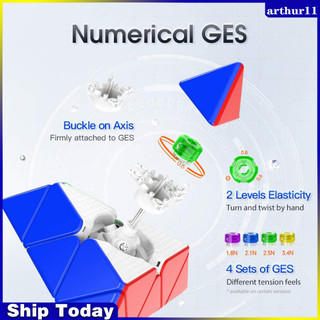 Arthur Pyramid Speed Cube 3x3 Puzzle Triangle Twist Magic Cube 36 Magnet Magic Cube 120°Cắt góc từ tính