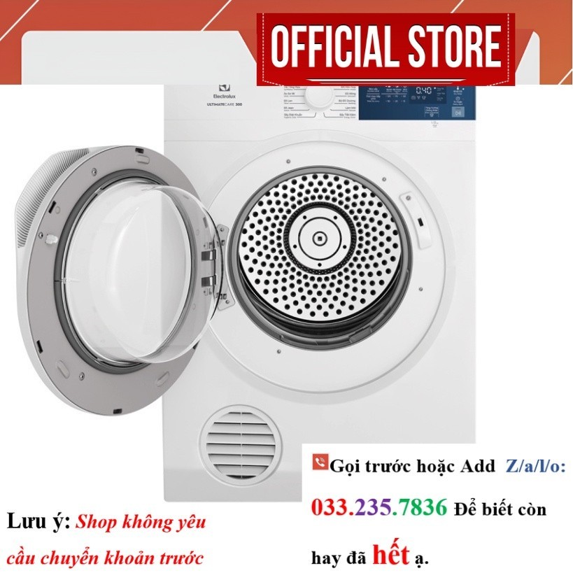 EDV854J3WB - Máy Sấy Thông Hơi Electrolux 8.5kg EDV854J3WB <Sale<