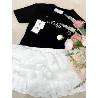 Set Áo Cotton Chân Váy Tầng TKCC ASHYLEY