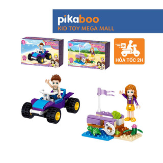 Đồ chơi xếp hình bé gái xếp hình mini Pikaboo, mẫu mã đa dạng, đẹp mắt, chất liệu nhựa an toàn