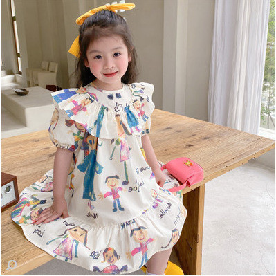 Búp bê hoạt hình bé gái Váy ngọt ngào Quần áo chị em