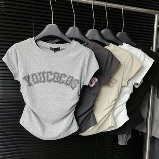 Pure Desire / Cotton / Cổ Tròn / Hot Girl / Nữ Tay Ngắn / Phong Cách Mới / In Hình / Slim Fit / Slim / Casual / Top Áo Thun WLKLN