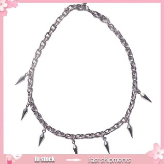 Yoi Punk Goth Đinh Tán Choker Vòng Cổ Handmade Spike Đinh Tán Hợp Kim Dây Chuyền Gothic Cổ