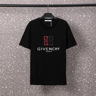 Xu Hướng Cổ Điển GIV568HY Cặp Đôi Áo Phông Cotton Thời Trang Thể Thao Thông Thường Hai Màu In Họa Tiết Áo Tay Ngắn Plus Kích Thước Unisex