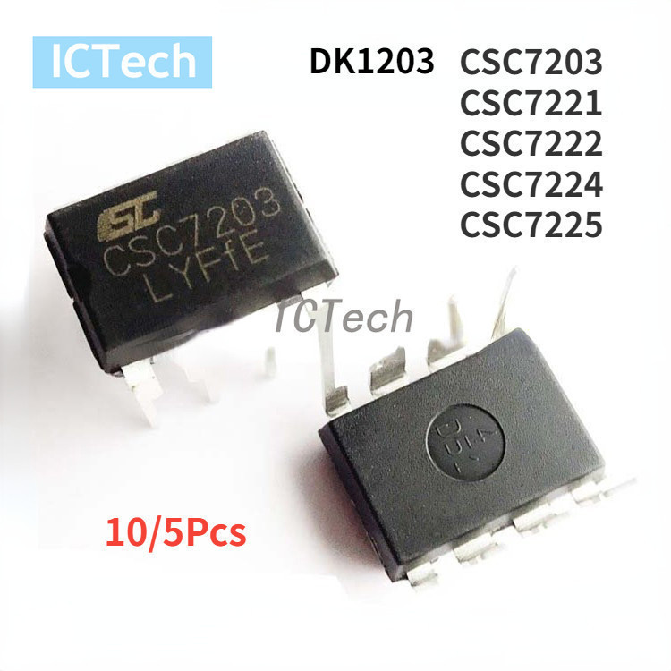 10 / 5 Chính Hãng CSC7203 CSC7222 CSC7224 CSC7225 DK1203 DIP-8 7203 7222 7224 7225 7221 Bộ Điều Chỉn