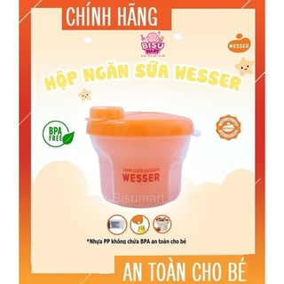 Hộp ngăn sữa tròn Wesser, hộp chia sữa cho bé 45g/ngăn