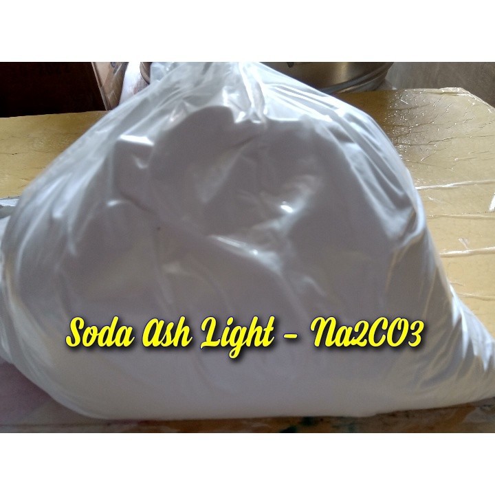 (ĐD - Hỏa tốc) Chất tăng PH cho nước. Soda ash light - Na2CO3. 1kg - Bột soda Na2CO3 1kg - Waxing so