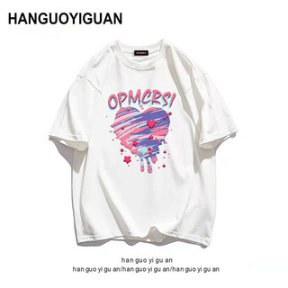 Châu Âu Mỹ Dạo Phố In Hình Áo Thun Nữ Mùa Hè Rời Retro Cao Cấp Hip-Hop Sinh Viên Nửa @
