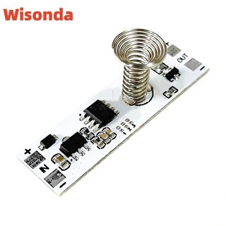 Dc 12v cảm biến cảm ứng điện dung công tắc cuộn dây lò xo công tắc điều khiển độ sáng led 5-24v 30w 3a cho nhà thông minh dải đèn led