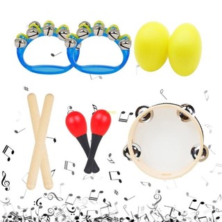 Youn tập đi nhạc cụ 5 cái trẻ em gỗ đồ chơi âm nhạc bộ trống bộ thúc đẩy phát triển sớm học