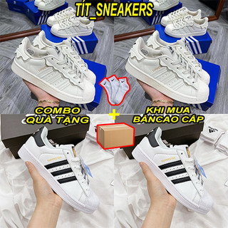 Giày adidas superstar, das sò full 3 màu, trắng kem, trắng hồng, trắng đen, đủ size nam nữ+full box bill hihi shop