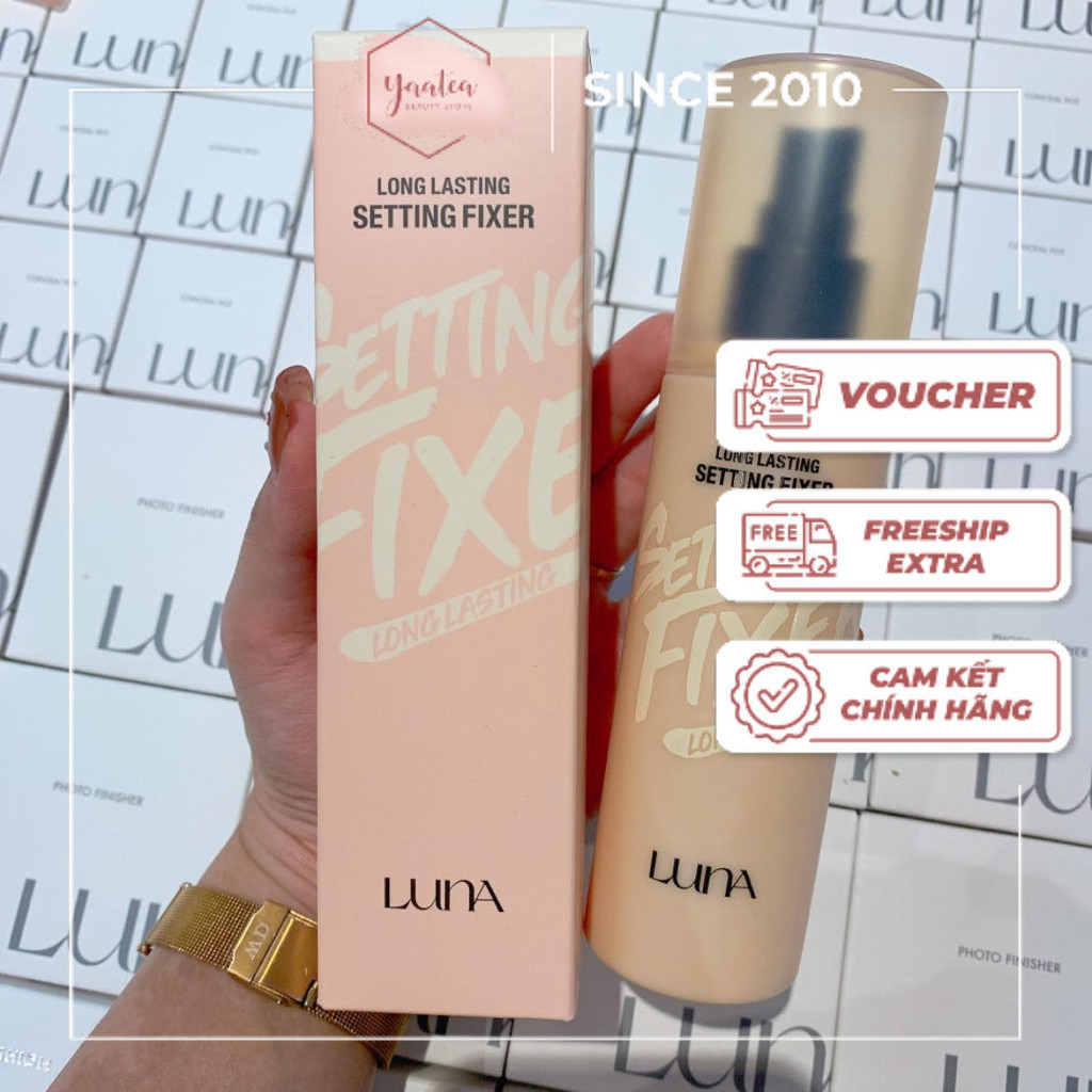 [NEW] XỊT GIỮ MAKEUP LUNA LONG LASTING SETTING FIXER 100ML