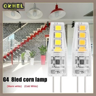 220v 2w silicon thay thế đèn ngô g4 smd2835 8 bóng đèn led đèn chùm