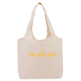 Túi tote canvas in theo yêu cầu, vải dày dặn, in siêu nét