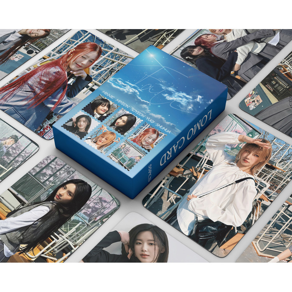 Kpop 55 Cái / hộp (G) I-DLE Photocards Fate Album LOMO Card Bưu Thiếp GIDLE Photocard