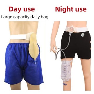 Túi đựng nước tiểu Túi đựng nước tiểu Túi đựng nước tiểu bên bàng quang Túi đựng nước tiểu Túi Stoma Silicone có thể giặt được Tái sử dụng bền với dây đai gia cố có thể điều chỉnh Túi có thể thoát nước
