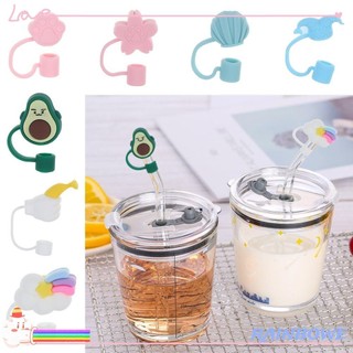 Nắp đậy ống hút bằng silicon thiết kế hoạt hình dễ thương sáng tạo có thể tái sử dụng