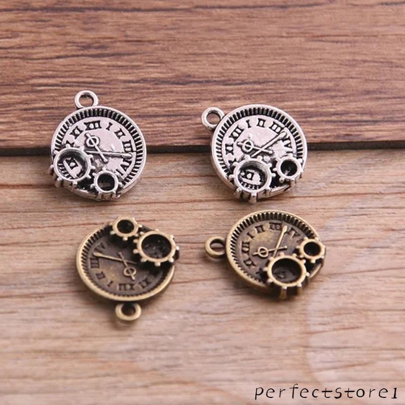 Hoàn Hảo 30 Chiếc Phong Cách Vintage Hợp Kim Đồng Hồ Charm Adornments Thời Trang Mặt Dây Cho DIY Trang Sức Làm Và Accessorie
