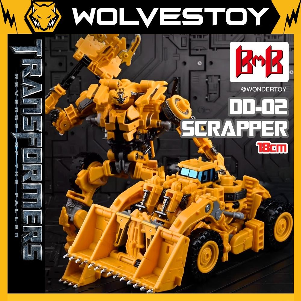 Mô hình BMB DD-02 Scrapper Devastator Combiner ROTF Robot Biến Hình Máy Gạt - Hãng BMB